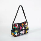 Chrome Hearts Silver Filigree Multicolor Patch Lyon Bag