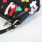 Chrome Hearts Silver Filigree Multicolor Patch Lyon Bag