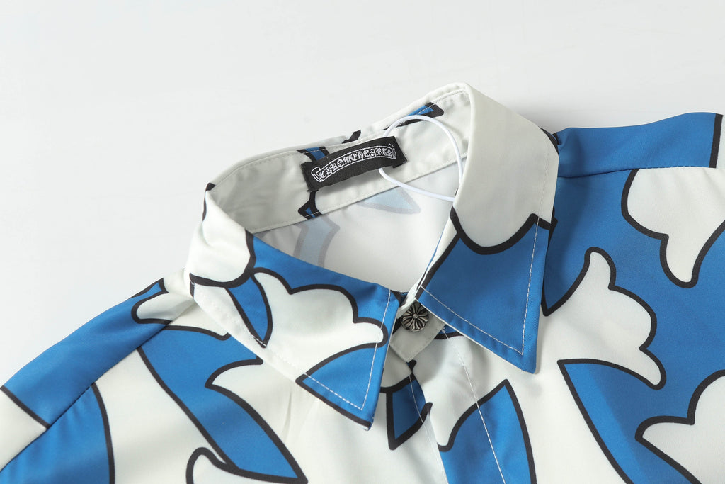 Chrome Hearts Cross short-sleeved casual shirt