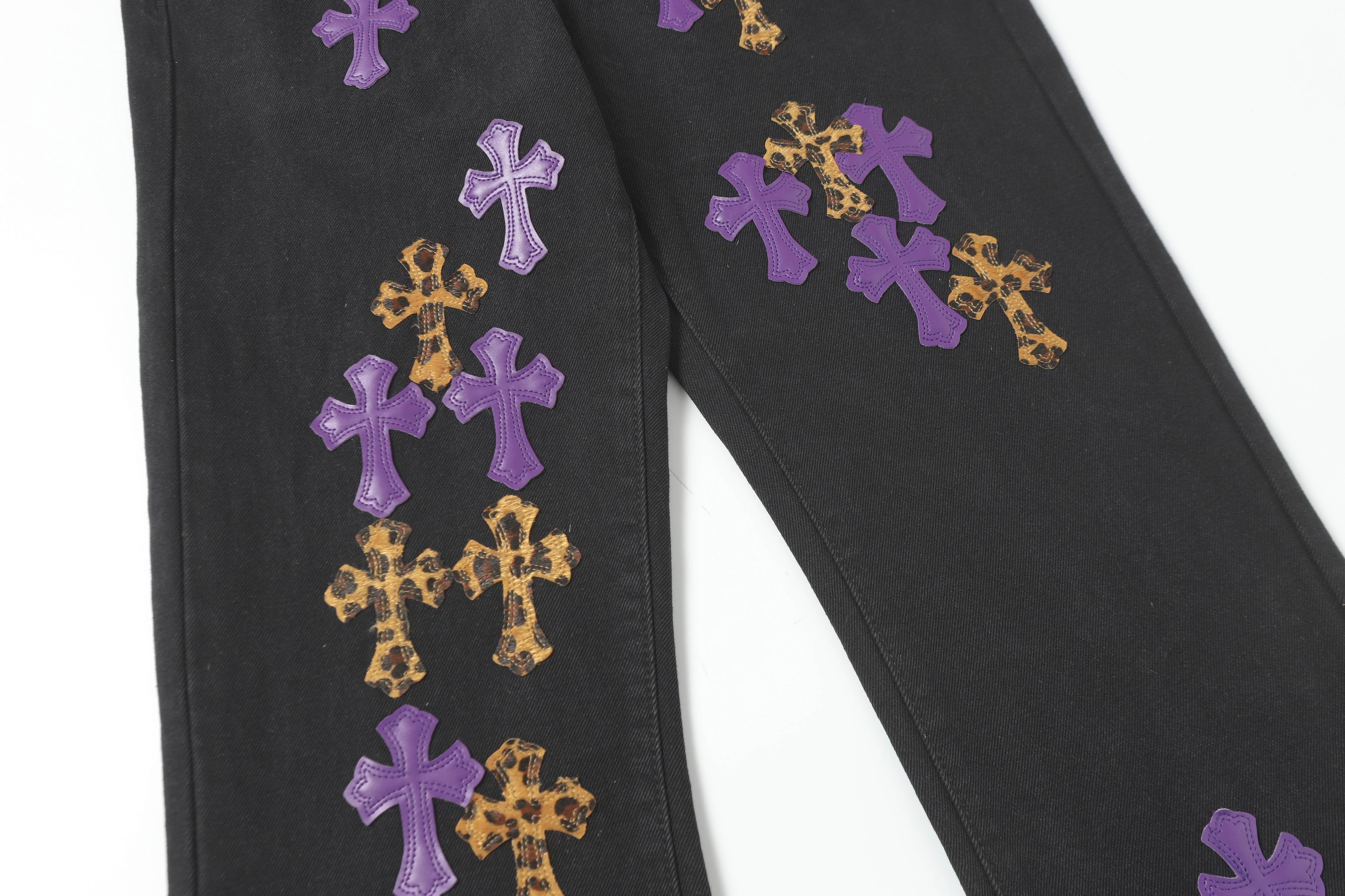 Chrome Hearts Cross Patch Denim Jeans 9981