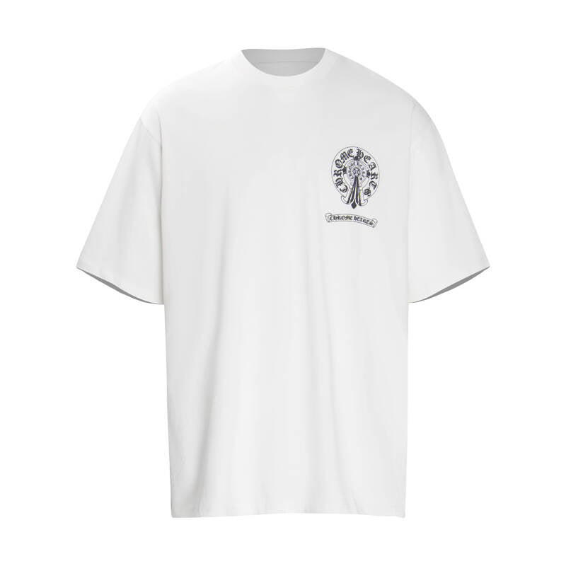 Chrome Hearts Double Exposure Horse Hoof Cross T-Shirt 6006