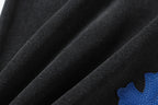 Chrome Hearts Grey & Blue Leather Cross Patches Jeans