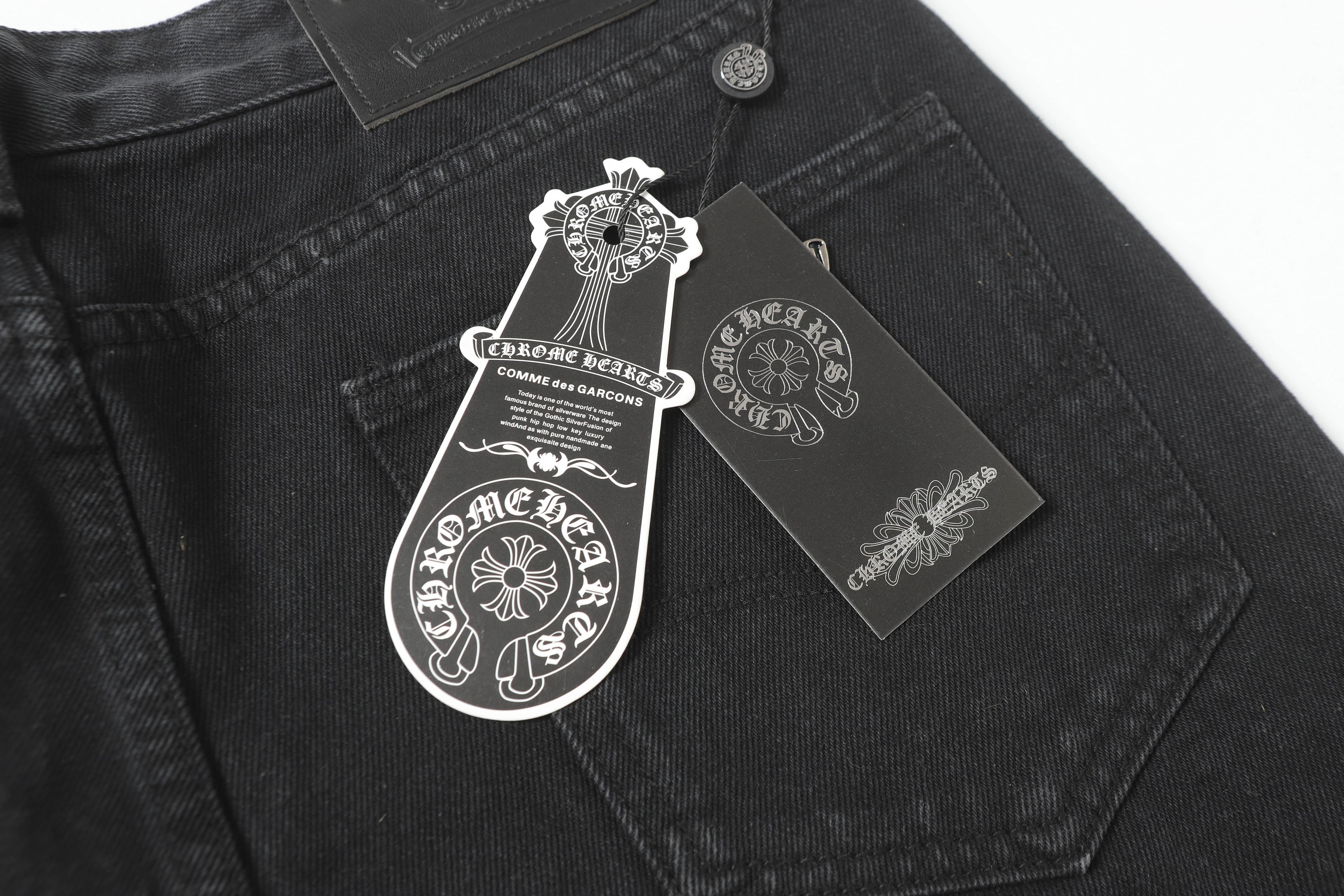 Chrome Hearts Cross Patch Denim Jeans 9981