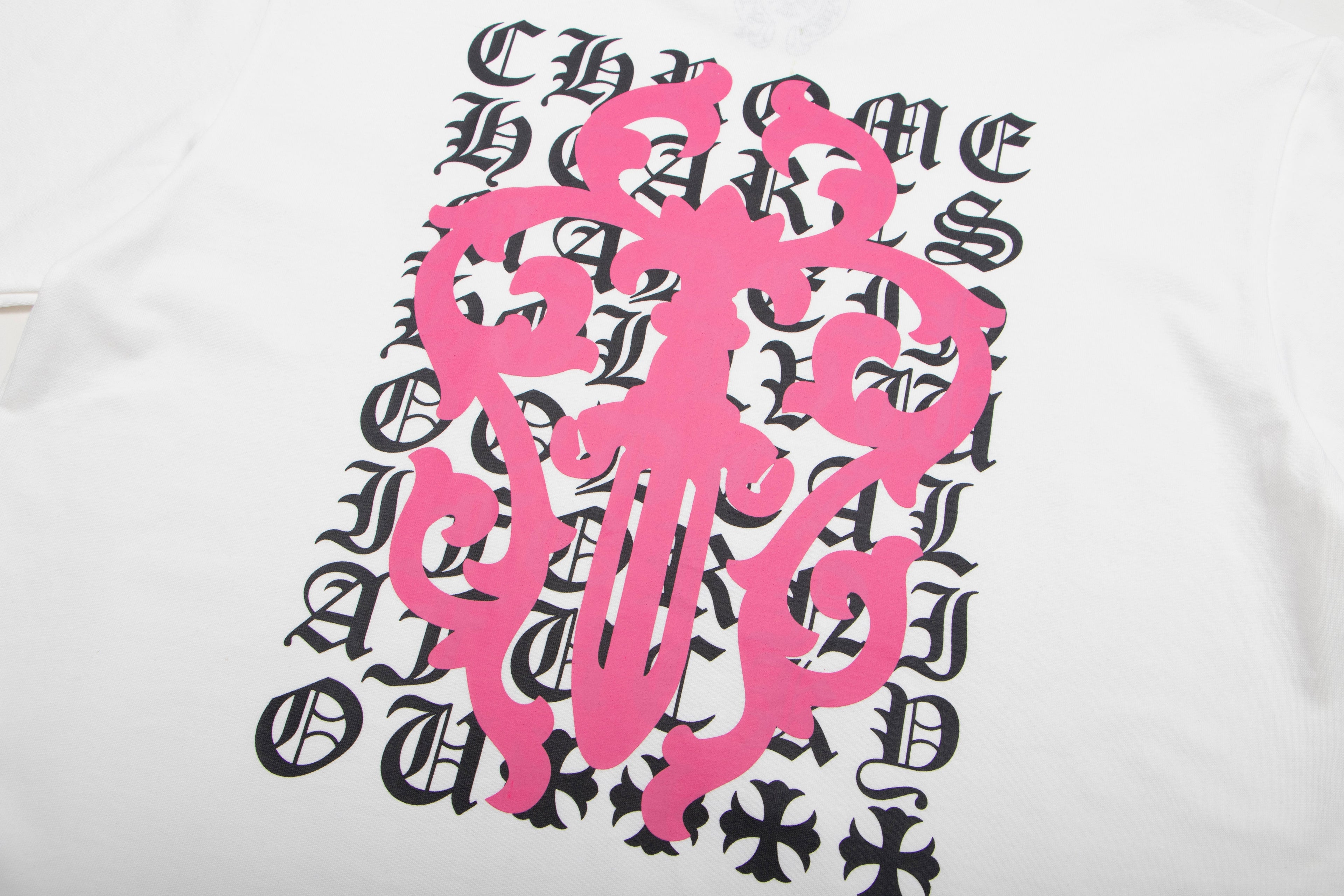 Chrome Hearts Script Dagger Logo Short Sleeve Tee 6025