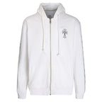 Chrome Hearts Letter Printed Long Cross Flower Arm Zipper Sweatshirt 5007