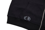 Chrome Hearts Letter Printed Long Cross Flower Arm Zipper Sweatshirt 5007