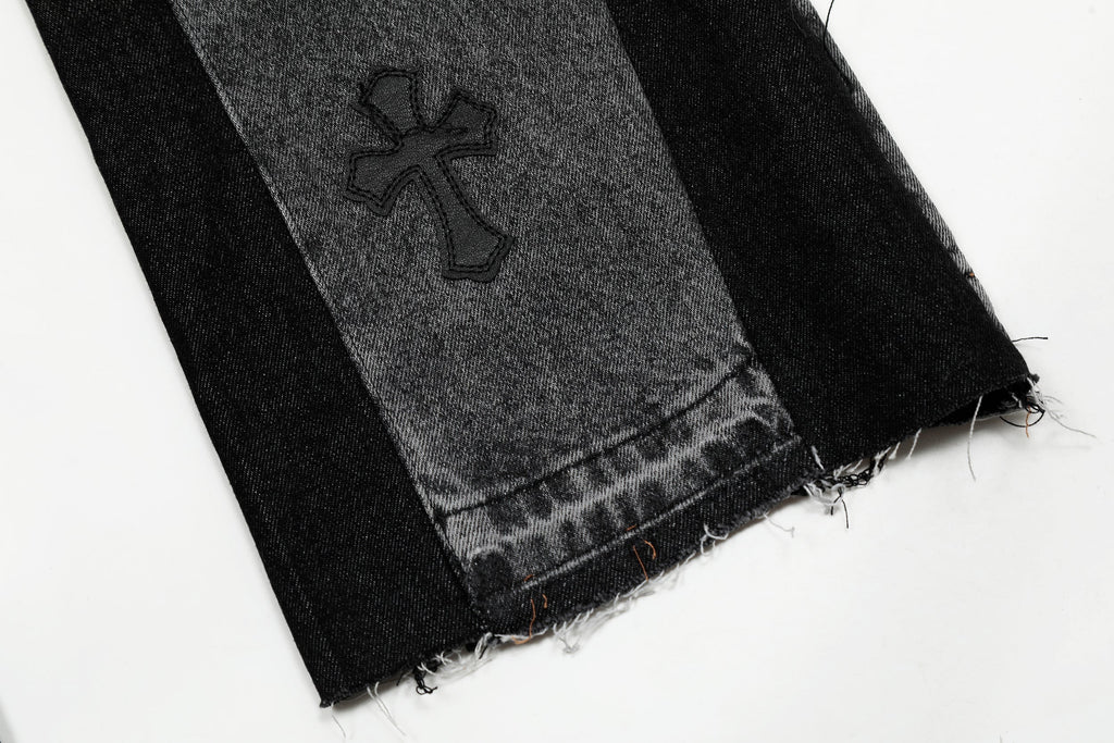 Chrome Hearts Gallery Dept Cross Patch Flare Denim Jeans