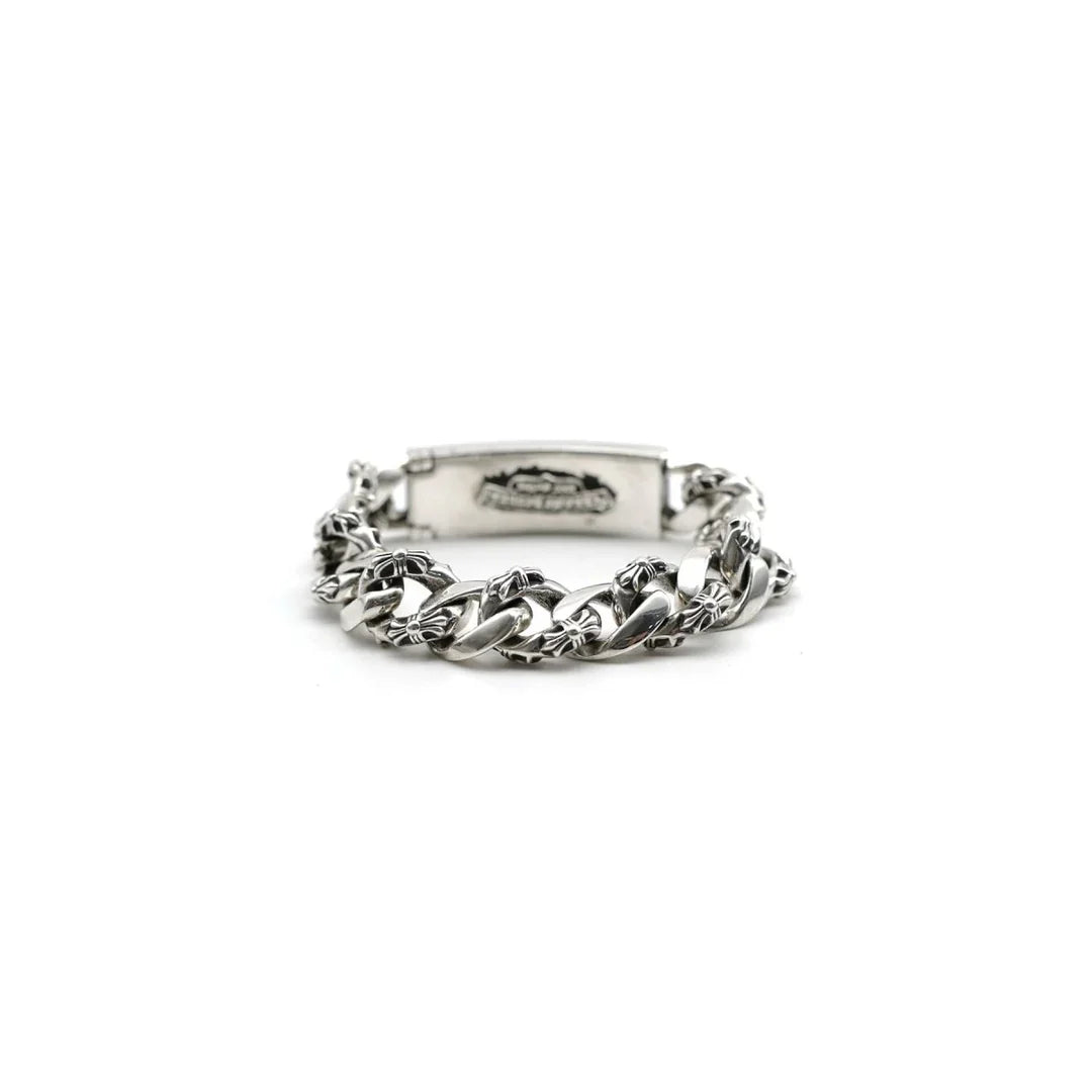 Chrome Hearts DAGGER ID FANCY LINK CLIP BRACELET -9