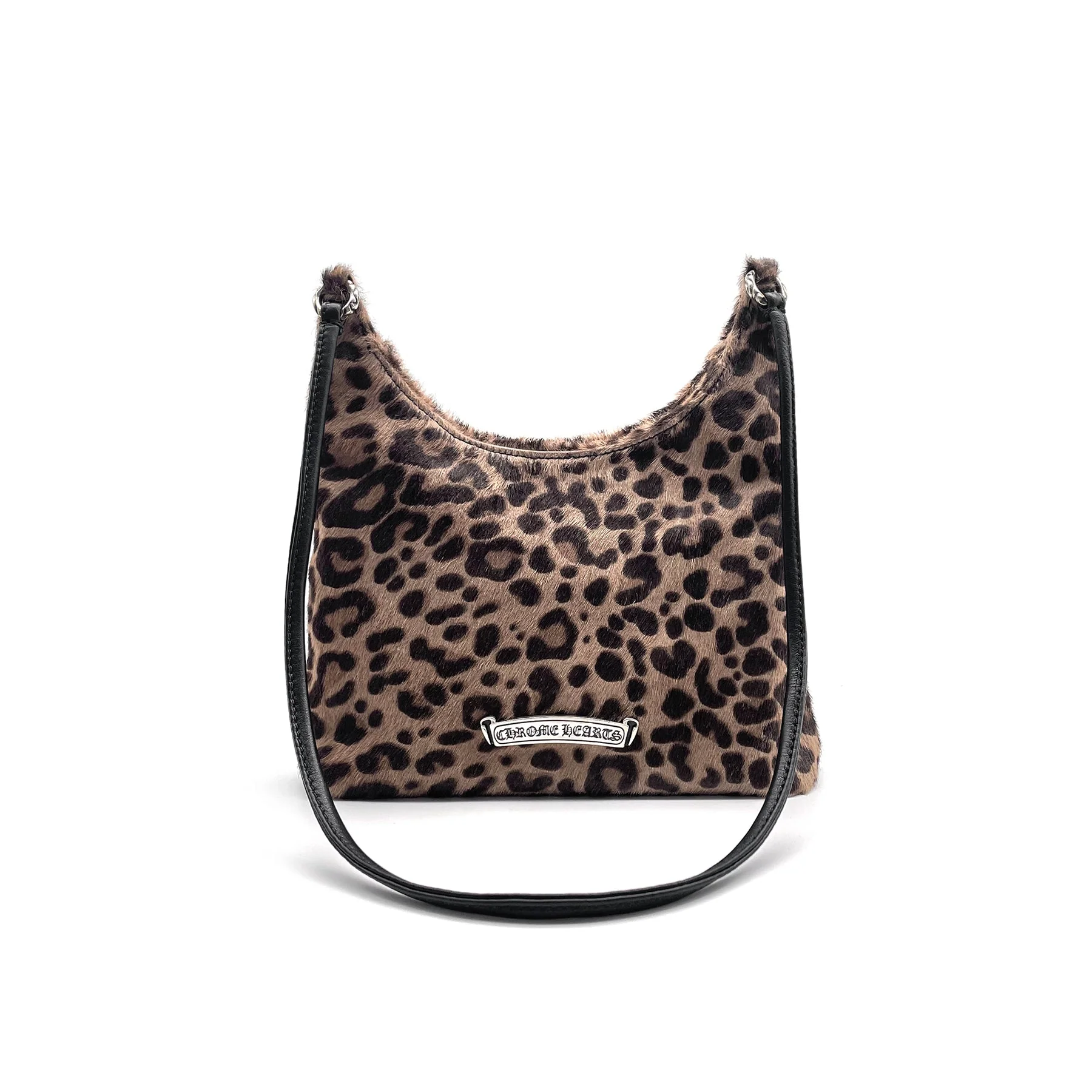 Chrome Hearts VIV Pony Hair Leopard Pattern Shoulder Bag